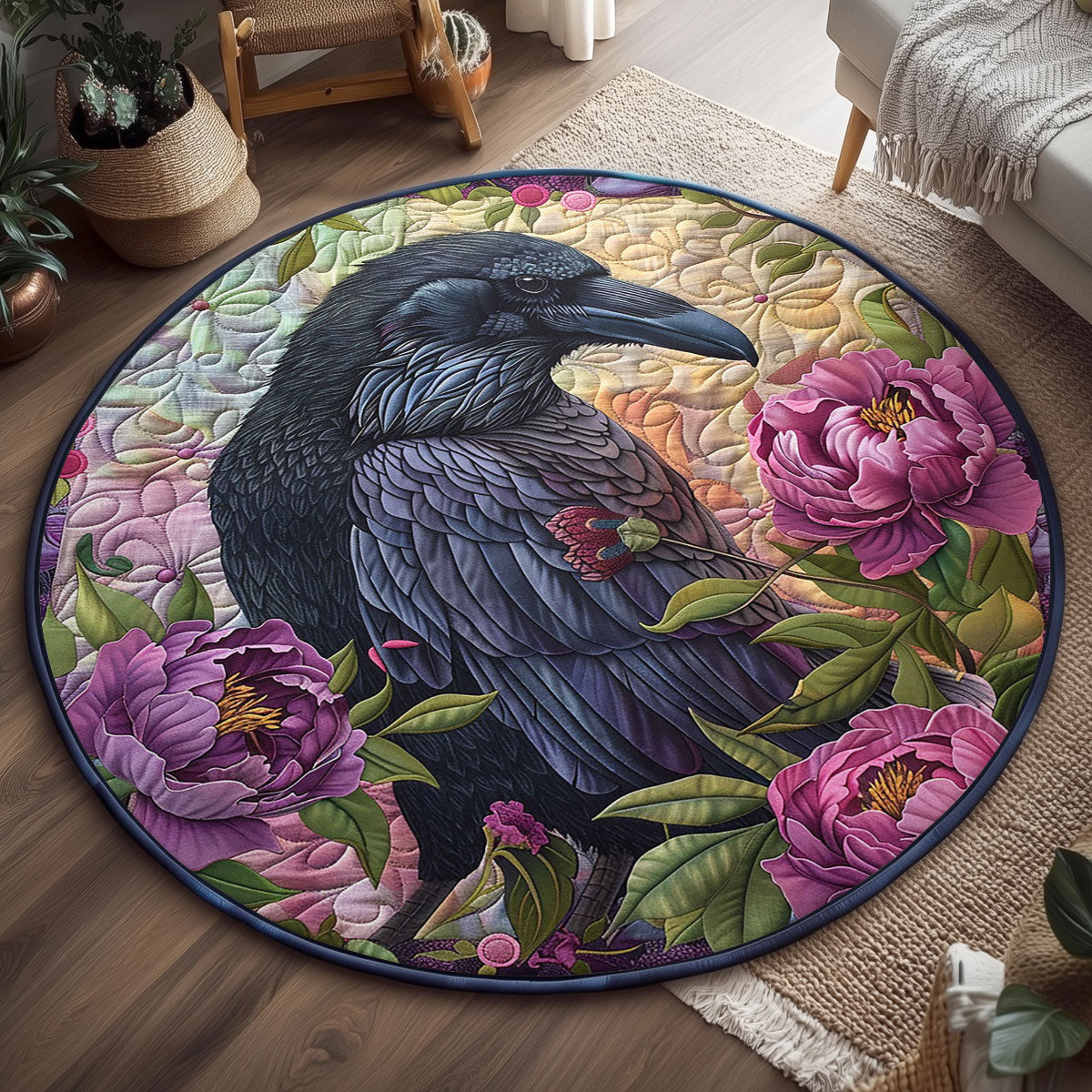 Royal Raven WJ2204028CL Quilted Round Mat