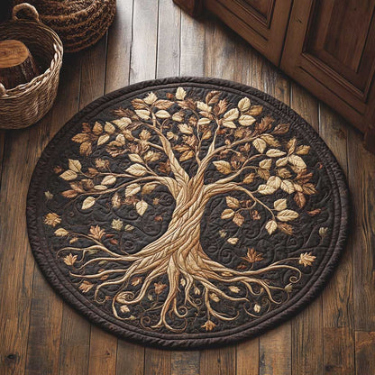 Celestial Tree Of Life WN2103074CL Quilted Round Mat