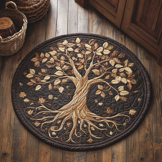 Celestial Tree Of Life WN2103074CL Quilted Round Mat