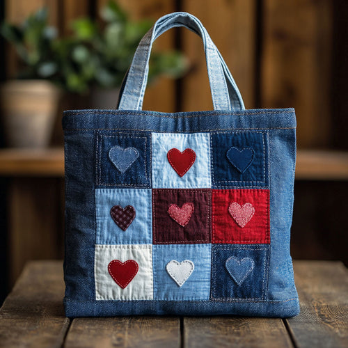 Cozy Heart CW1501004CL Quilted Tote Bag