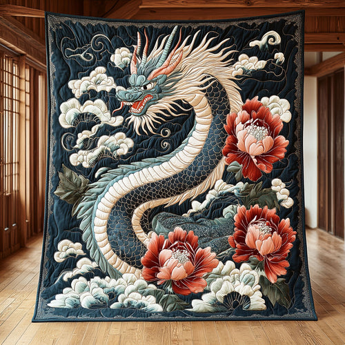 Dragon Crimson Bloom CW0909058CL Quilt