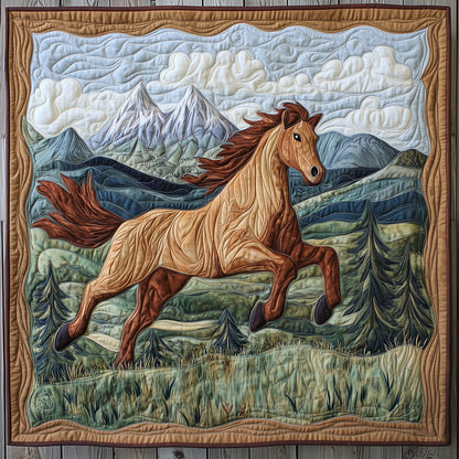 Horse Forested Run LT0910034CL Quilt