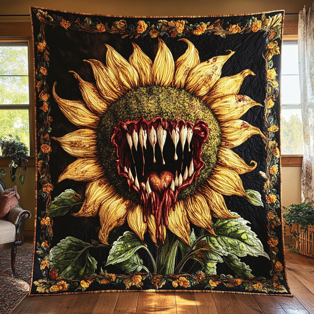 Terrifying Sunflower Wrath WN1209045CL Quilt