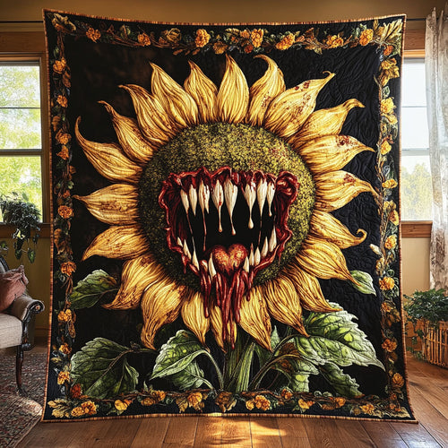 Terrifying Sunflower Wrath WN1209045CL Quilt