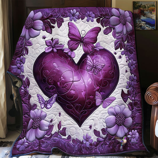 Purple Heart Garden WY2712053CL Quilt