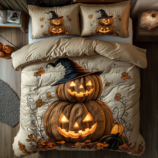 Pumpkin Grin Tower WN0608026CL Duvet Cover Set