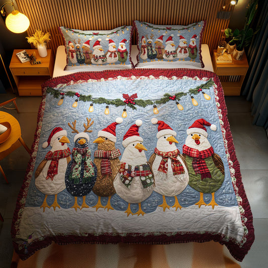 Festive Chickens WN1911025CL Duvet Cover Set