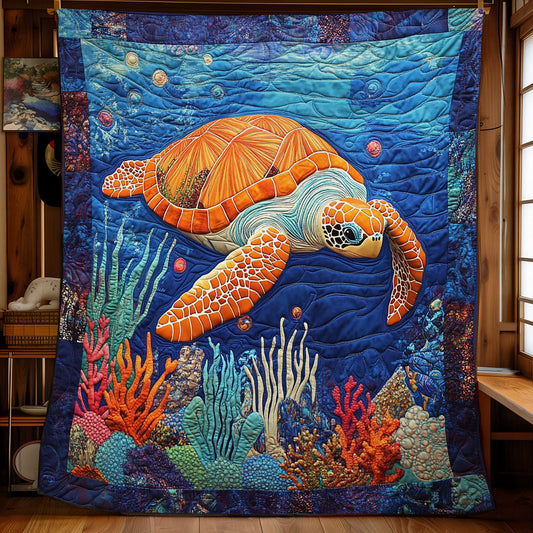 Sea Breeze Turtle WX0407068CL Quilt