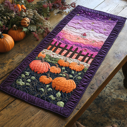 Twilight Pumpkin Trail CP0606010CL Quilted Table Runner