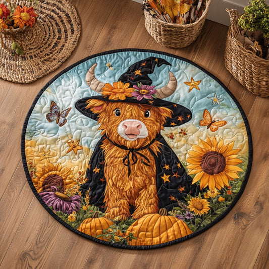 Witchy Cow WY1107033CL Quilted Round Mat