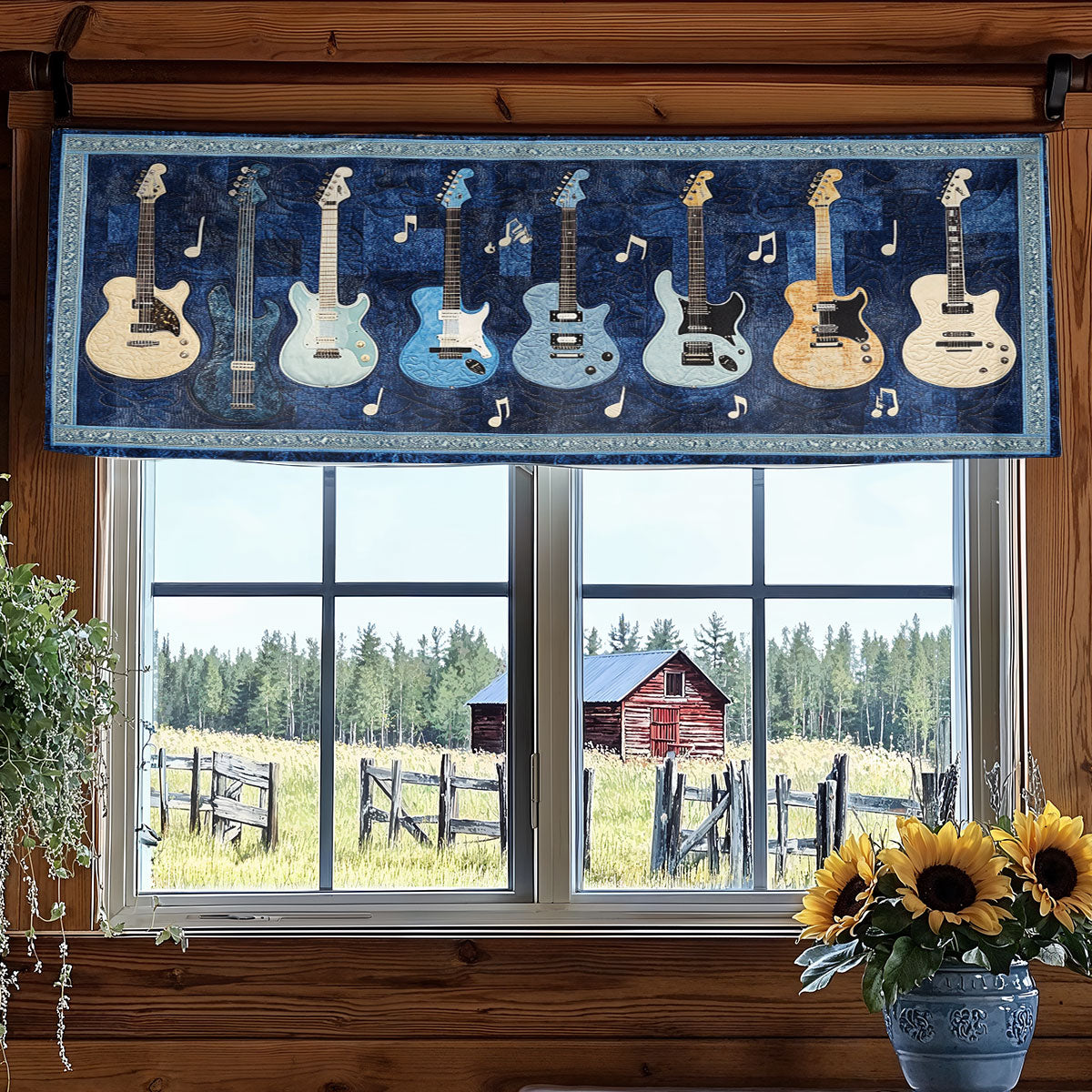 Guitar Canvas WN0407105CL Quilted Valance