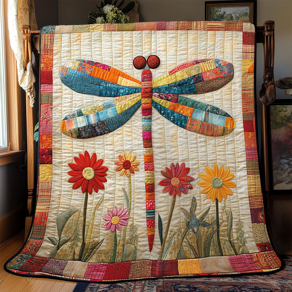 Patchwork Dragonfly WJ0602025CL Quilt