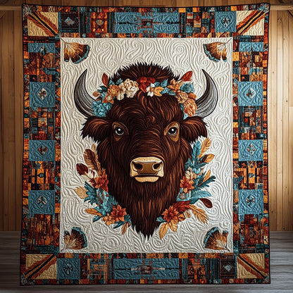 Tribal Bison DH1209004CL Quilt
