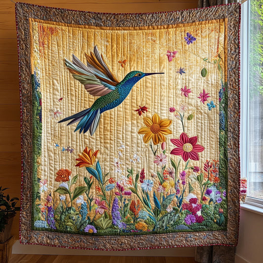 Hummingbird Floral Garden CW1407026CL Quilt