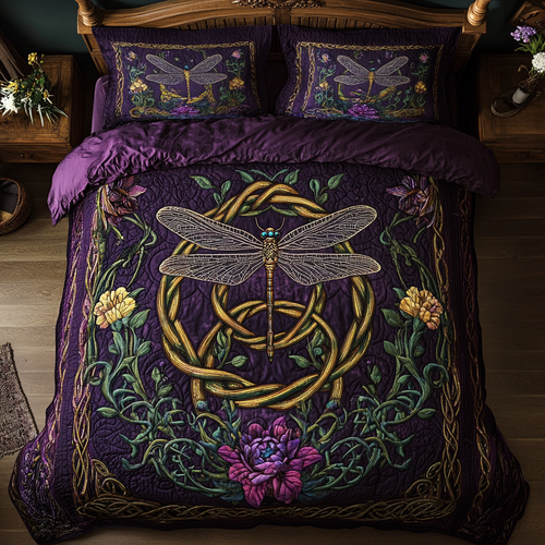 Celtic Knot And Dragonfly XR2402005CL Duvet Cover Set