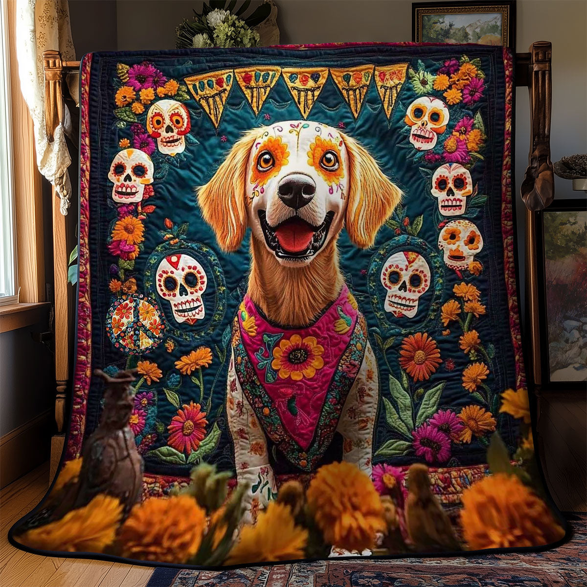 Festival Of Golden Souls WN0511044CL Quilt