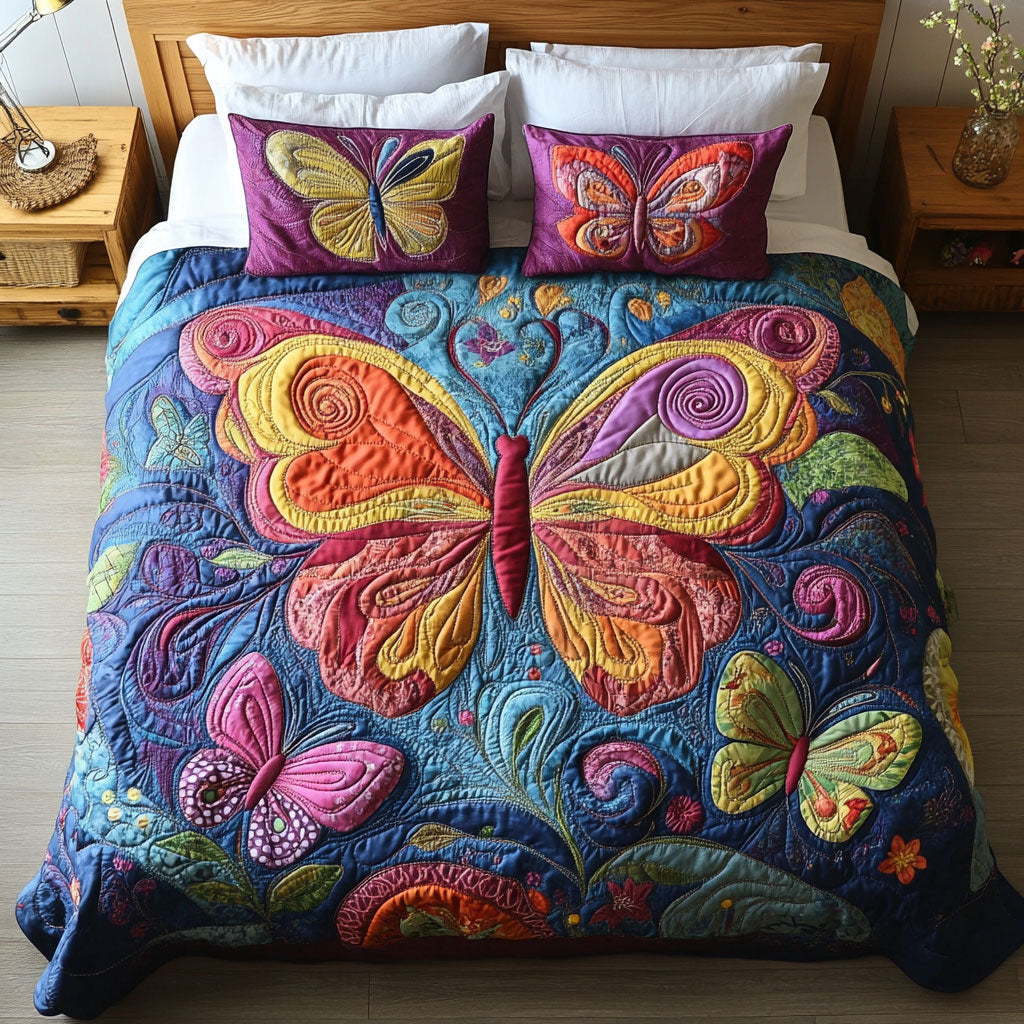 Colorful Butterfly Garden WY1202007CL Duvet Cover Set