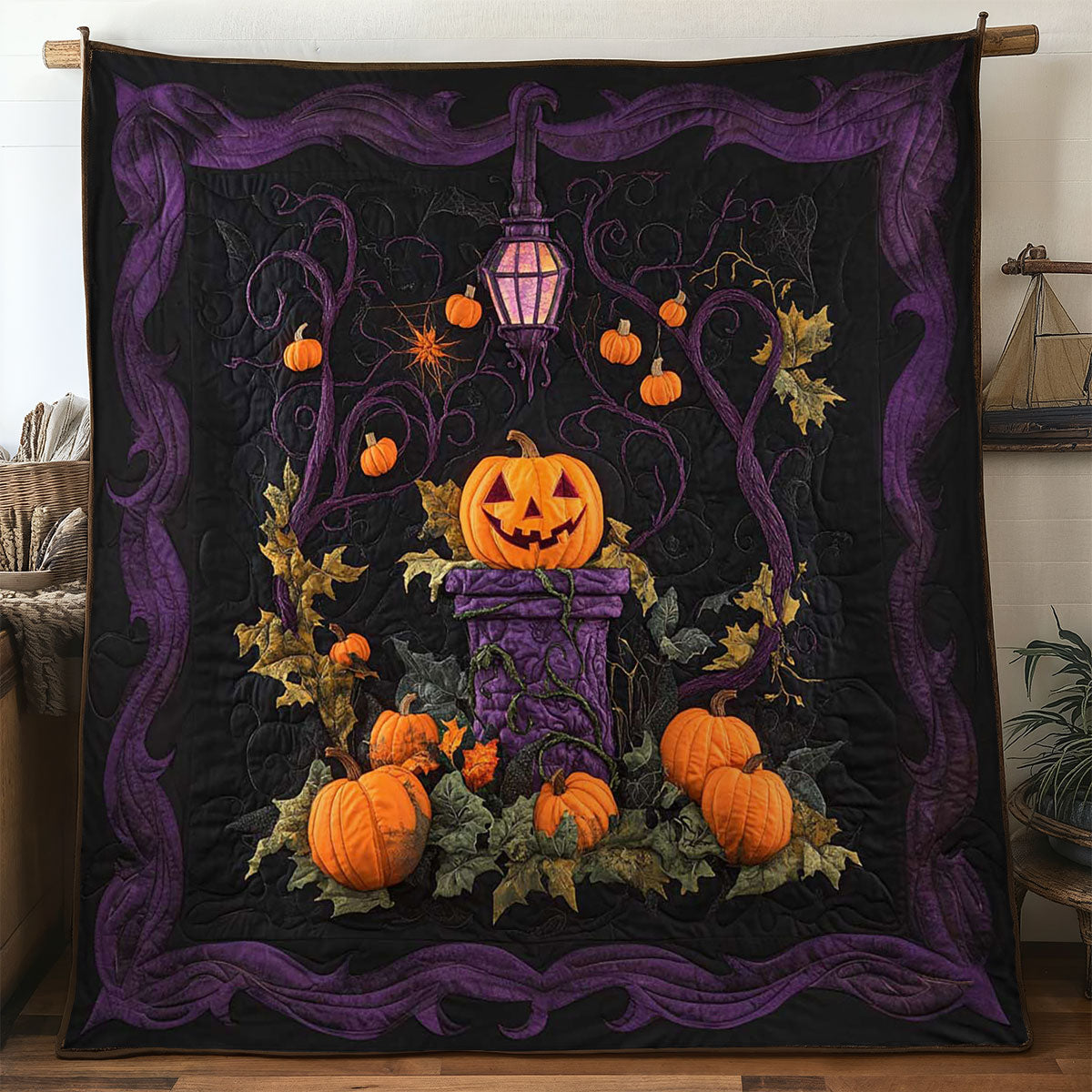 Pumpkin Moonlight WN0804028CL Quilt