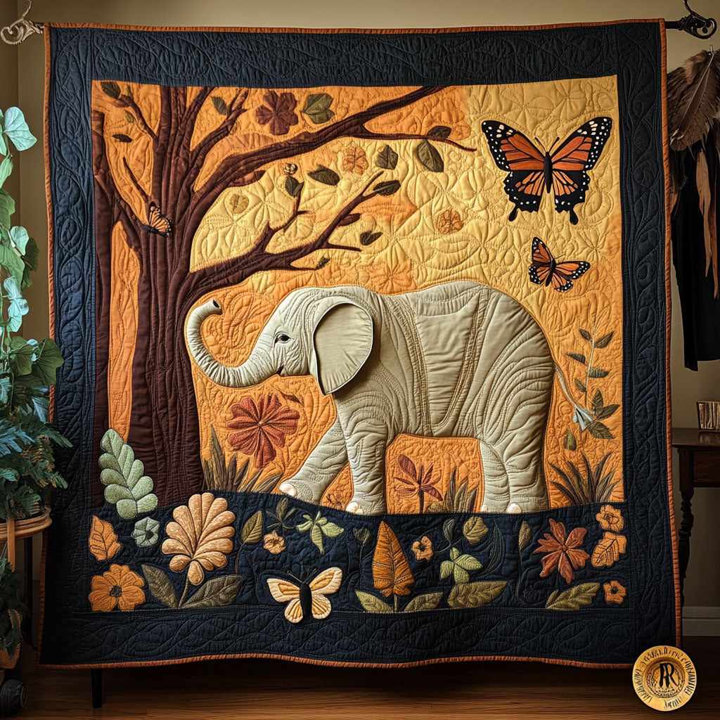 Elephant In Forest WY0906035CL Quilt