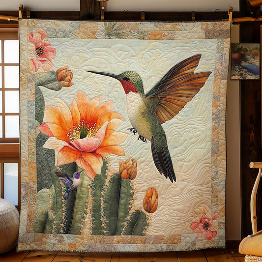 Cactus Bloom Hummingbird WN2311081CL Quilt