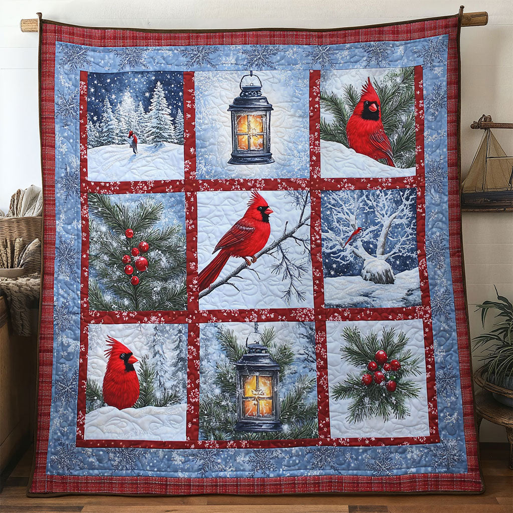 Winter Love Cardinal WN0711068CL Quilt