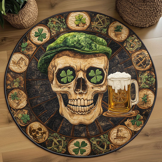 Clover Skull WN2608018CL Quilted Round Mat