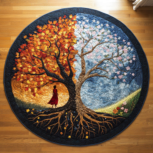 Autumn And Spring WY1208049CL Quilted Round Mat