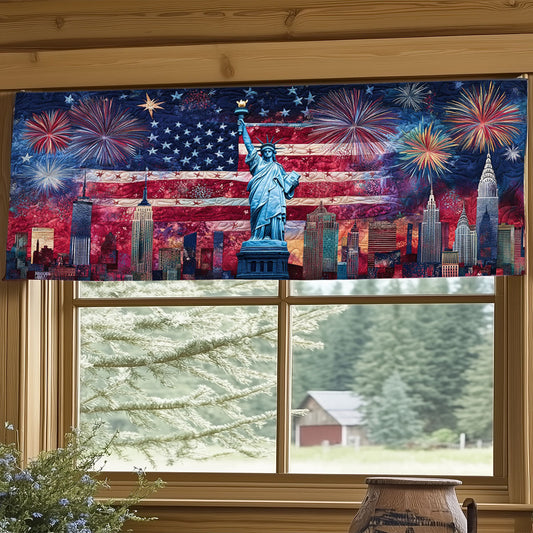 Stars Of Liberty WJ0906032CL Quilted Valance