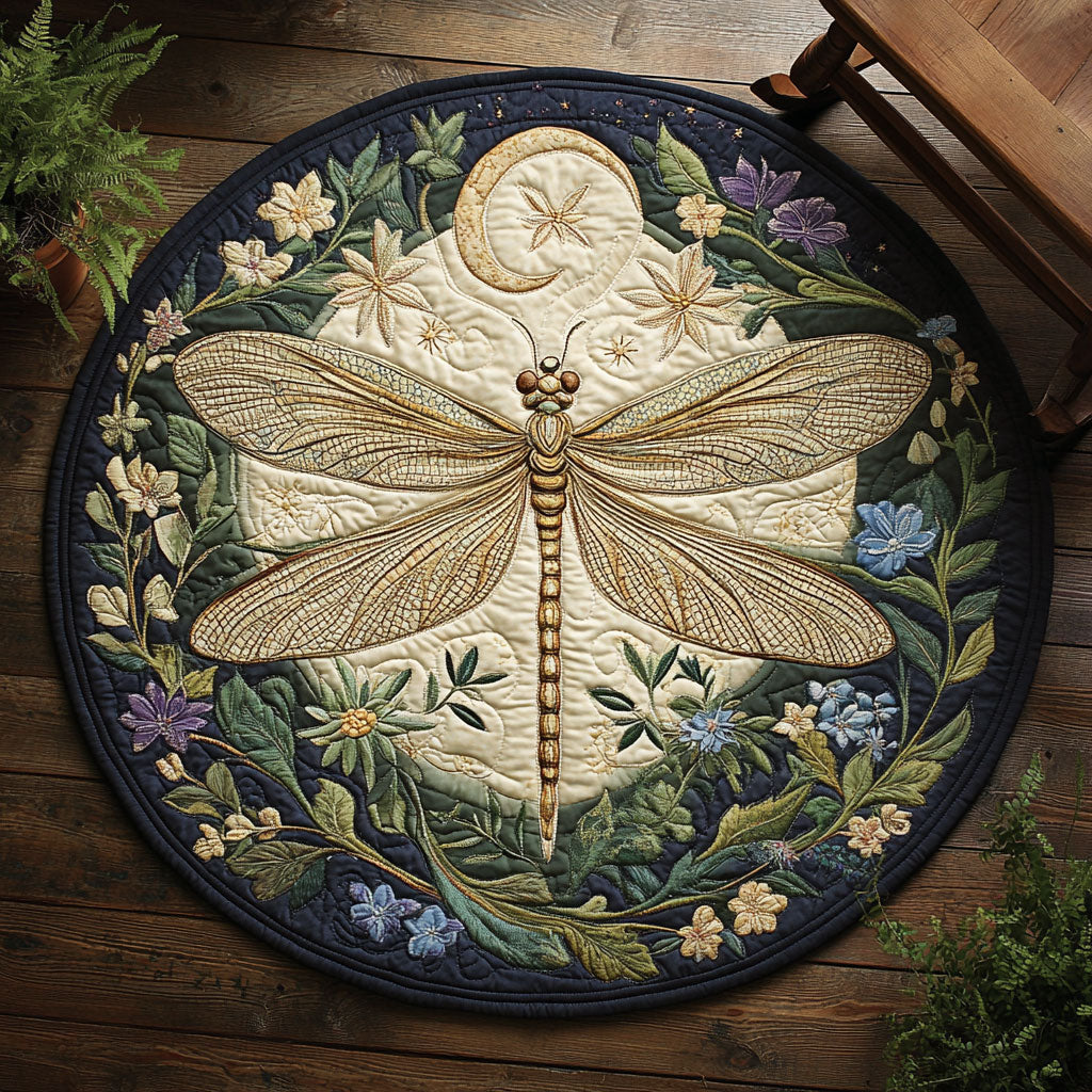 Butterfly Magic CW3004053CL Quilted Round Mat
