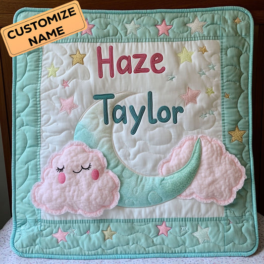 Starry Cuddle WN3107063CL Personalized Baby Quilt