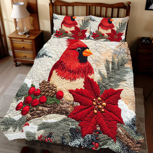 Cardinal Christmas WX0712035CL Duvet Cover Set