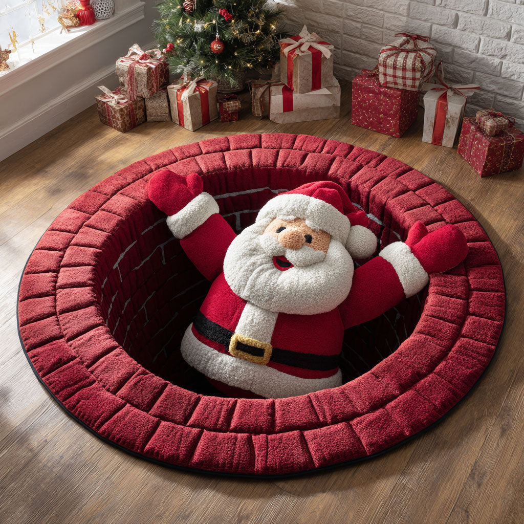 Santa Chimney CP1811003CL Quilted Round Mat