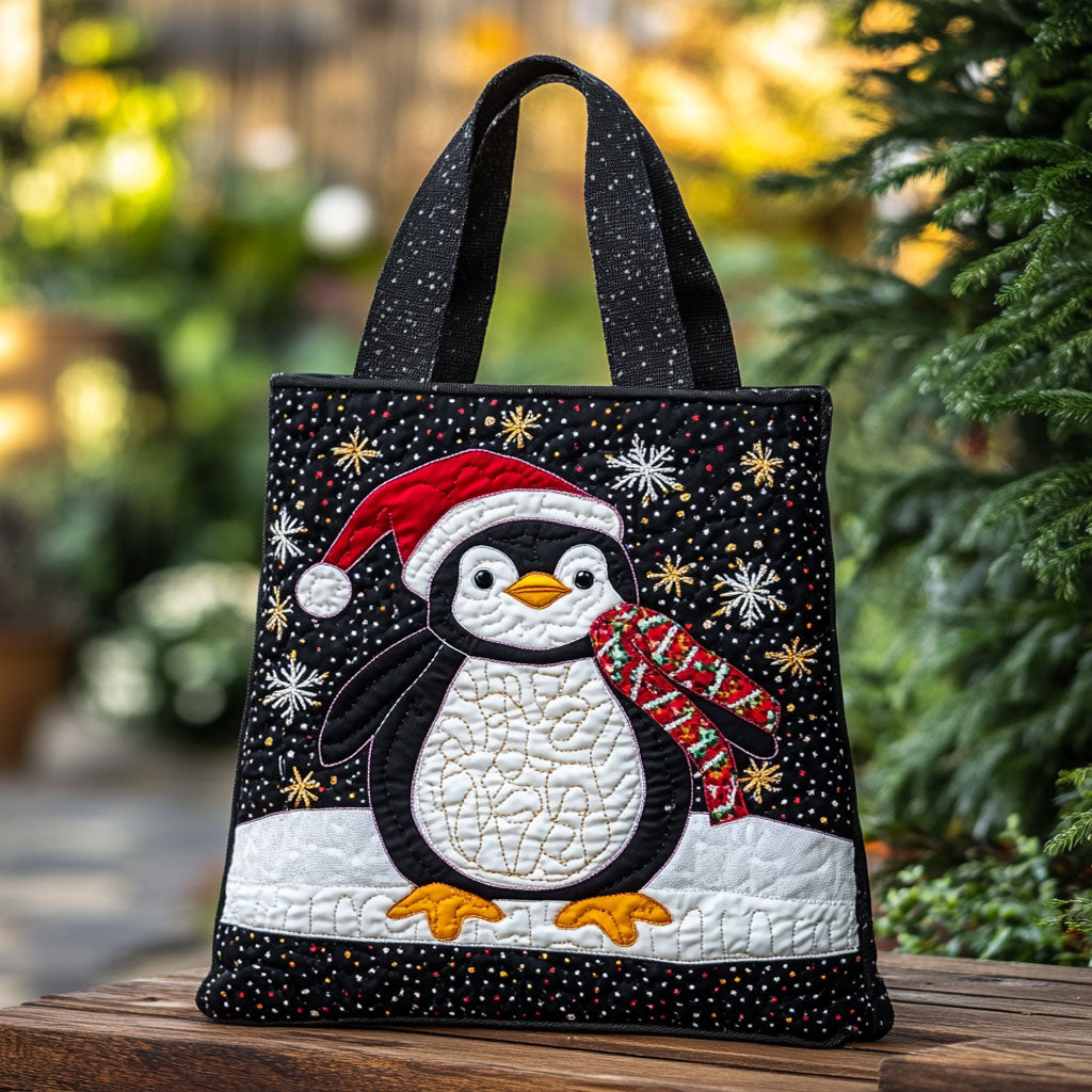 Moonlight Penguin WN0410039CL Quilted Tote Bag