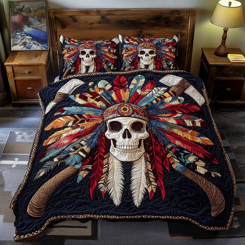 Skull Native American WY1312058CL Duvet Cover Set