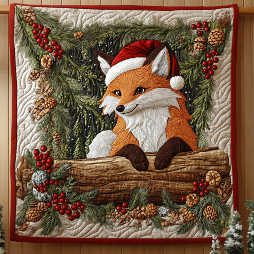 Christmas Fox KL2411021CL Quilt