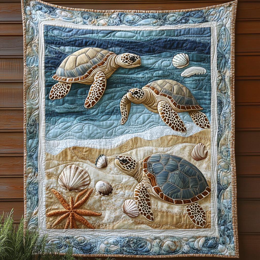 Turtle Tides YR0801009CL Quilt