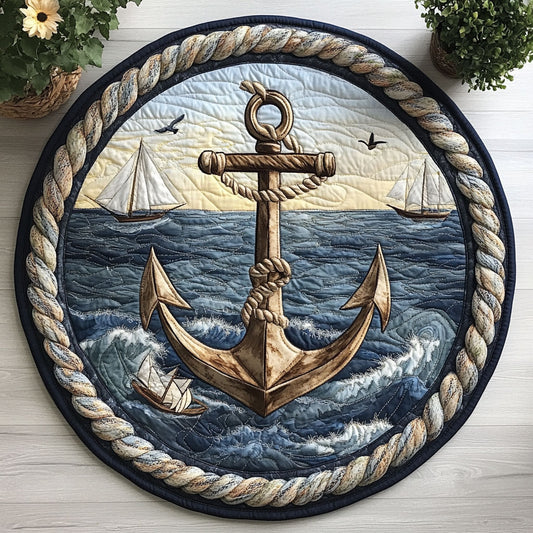 Anchor Dream CW0606022CL Quilted Round Mat