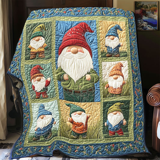 Cute Gnome Family WY0801014CL Quilt