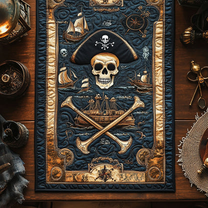 Blackwater Skull Raid WN1207001CL Quilted Table Runner