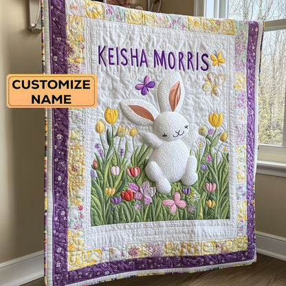 Flora Hop CP2407040CL Personalized Baby Quilt