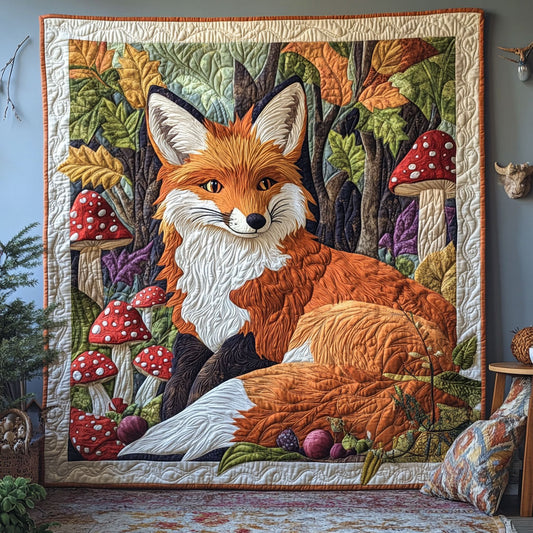 Fox And Mushroom Forest CQ1306001CL Quilt