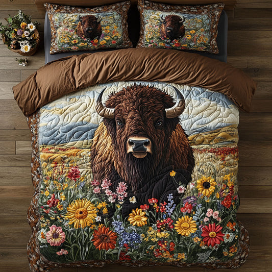 Bison And Flower CQ0306070CL Duvet Cover Set