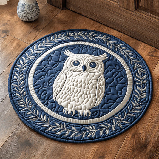 Laurel Silver CP1607025CL Quilted Round Mat