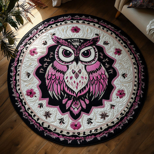 Blooming Owl WN2709004CL Quilted Round Mat