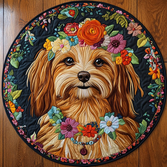 Daisy Dog WN1707011CL Quilted Round Mat