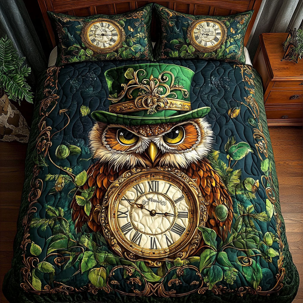Owl And Clock WY2101019CL Duvet Cover Set