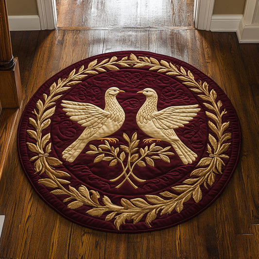 Hearts In Harmony CP2607057CL Quilted Round Mat