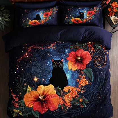 Floral Cat WN2104021CL Duvet Cover Set