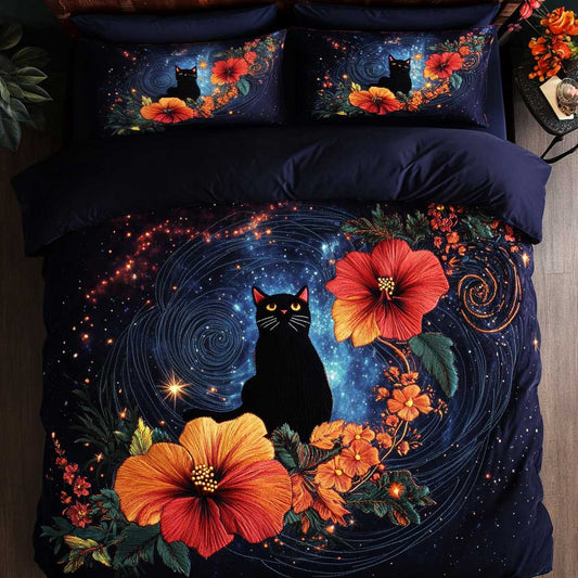 Floral Cat WN2104021CL Duvet Cover Set