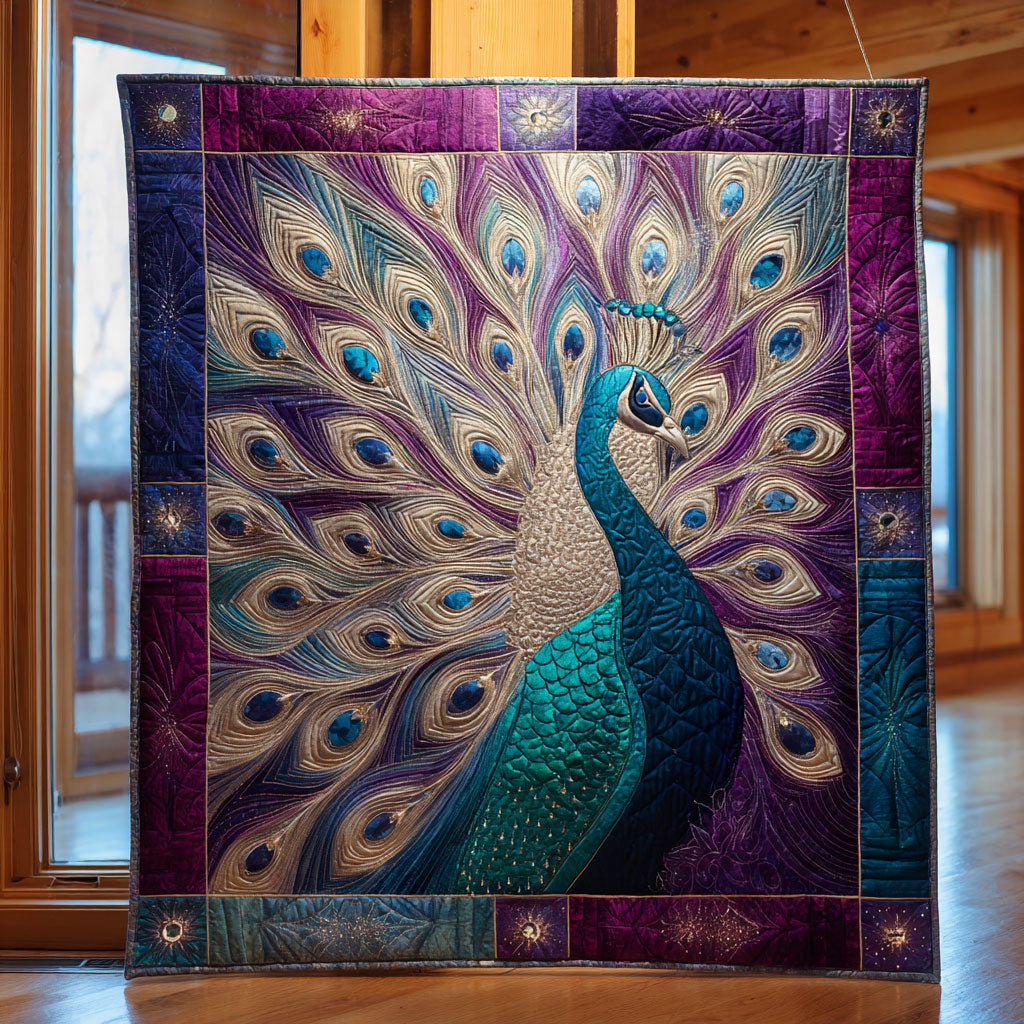 Emerald Peacock CW2908043CL Quilt